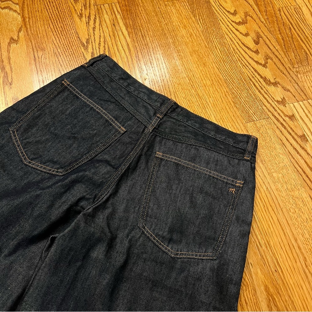 NEW Madewell V-Waist Bermuda Shorts Size 28 Dark Wash Baggy NY998 - Picture 6 of 9